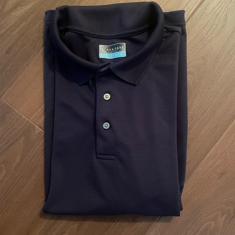 PGA Tour Men's Navy Polo Shirt
